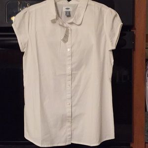 White blouse XL old navy size 14 girls